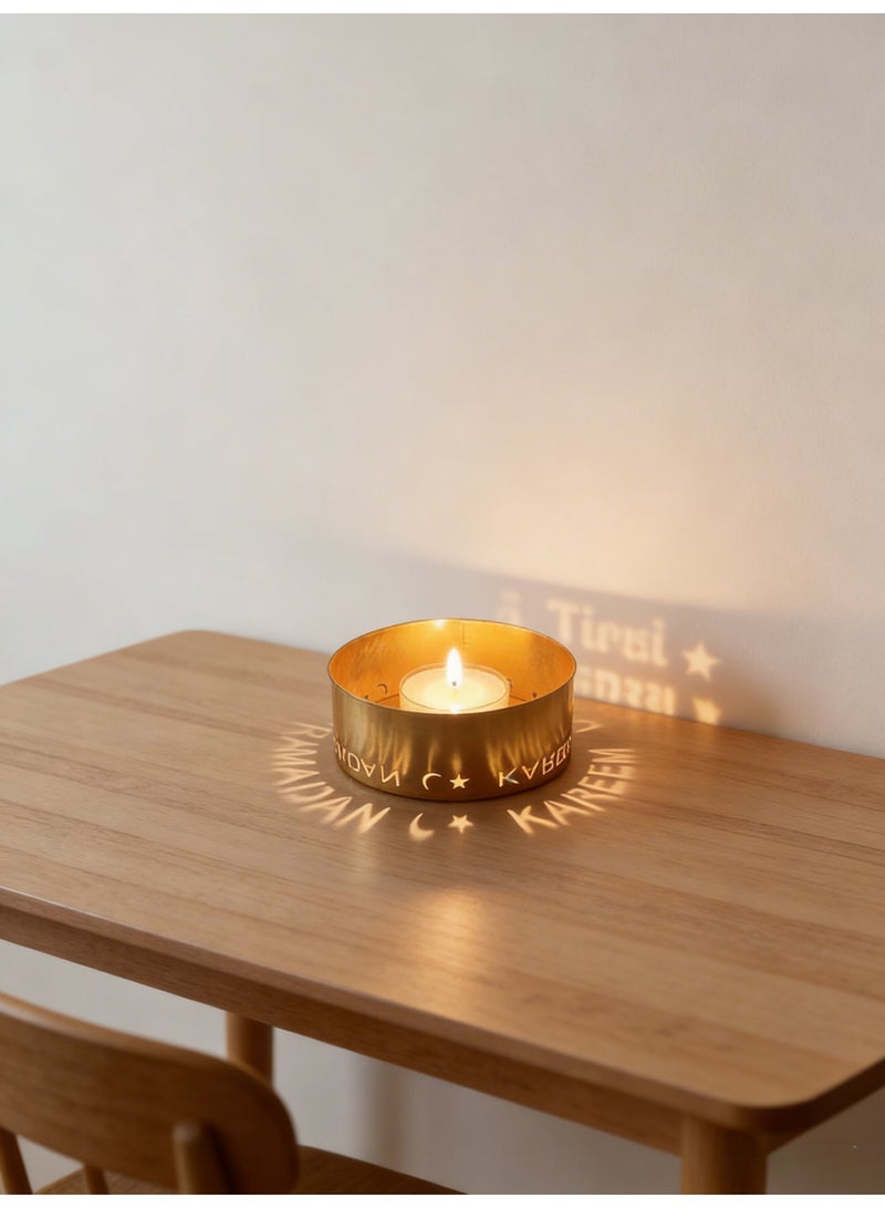 Y&D 4-Pack Ramadan Kareem Projection Candle Holders, Festive Home & Holiday Decorations for Ramadan Festival Ambience & Daily Home Ornaments - Image 1